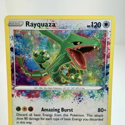 Rayquaza 138/185 (NM) - SWSH04: Vivid Voltage - Amazing Rare - Pokemon TCG - Image 3