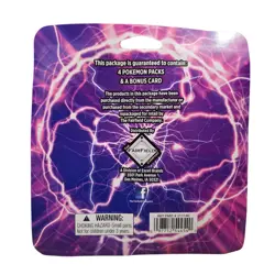 Konami Pokemon TCG Lightning Set Booster 4 Packs 1 Bonus Card New Sealed 97712544540 - Image 2