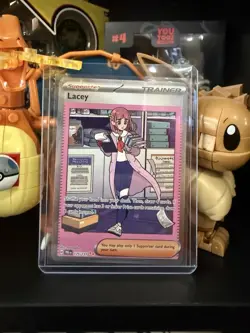 Pokemon TCG Trainer Lacey Prismatic Evolutions Holo Card 175/131 NM Condition - Image 1