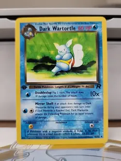 1st Edition Dark Wartortle Team Rocket Pokemon TCG 2000 Wotc Vintage Minty - Image 1