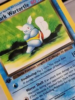 1st Edition Dark Wartortle Team Rocket Pokemon TCG 2000 Wotc Vintage Minty - Image 2
