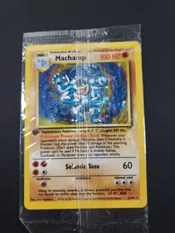 Sealed Pokemon TCG Machamp Base Set 8/102 Holo Unlimited Holo Rare - Image 1