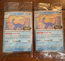 2 Sealed Aurorus 024/088 Pokemon Cosmos Promo Perfect Order Stamp Barnes & Noble - Image 1