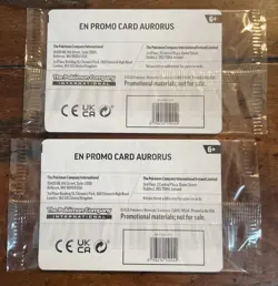 2 Sealed Aurorus 024/088 Pokemon Cosmos Promo Perfect Order Stamp Barnes & Noble - Image 2