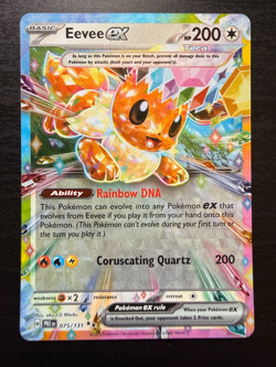 Eevee ex 075/131 SV: Prismatic Evolutions (PRE) Holo Pokemon TCG (NM/M) - Image 1