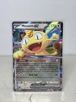 Pokemon Perfect Order Meowth EX 062/088 Double Rare Halo NM - Image 1