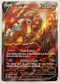 Pokemon Entei V GG36/GG70 Crown Zenith: Galarian Gallery M/NM - Image 1