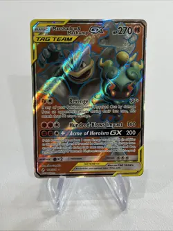 Pokemon Marshadow & Machamp GX Full Art Holo 198/214 Sm-Unbroken Bonds - Image 1