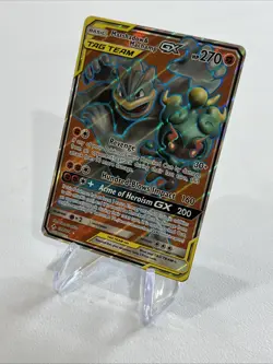 Pokemon Marshadow & Machamp GX Full Art Holo 198/214 Sm-Unbroken Bonds - Image 3
