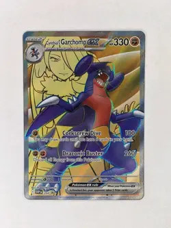 Pokemon TCG Cynthia's Garchomp EX 215/182 Destined Rivals Ultra Rare NM/MINT - Image 1