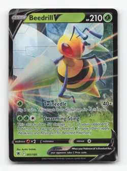 Pokemon TCG - Beedrill V 001/189 Near Mint Holo V Rare Astral Radiance - Image 1