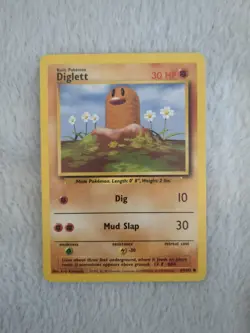 Pokemon TCG Diglett Base Set 47/102 Regular LP. - Image 1
