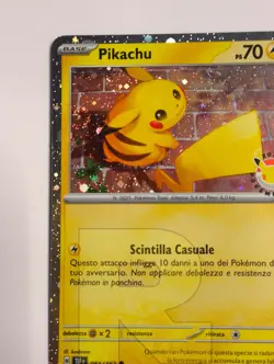 Pikachu ® Pokemon Day 30 Promo TEF 051/162 ® Cosmos Holo ® Italiano ® EX+ - Image 5