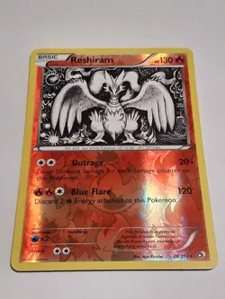 Pokemon TCG: Reshiram (28/113) - Legendary Treasures, Reverse Holo NM - Image 1