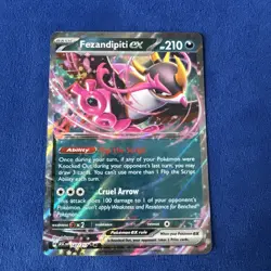 Pokemon-Mega Evolution: Ascended Heroes-Fezandipiti ex-142/217-Double Rare-M/NM - Image 1