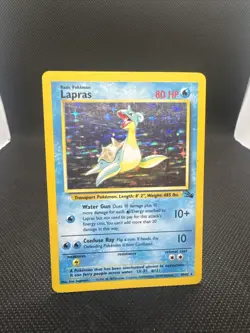 Pokemon TCG Lapras Fossil 10/62 Holo 1999-2000 Wizards Pokemon TCG MP - Image 1