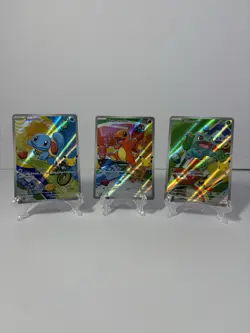 Pokemon TCG First Partner Illustration Collection Series 1 Kanto GEN 1 Starters - Image 1