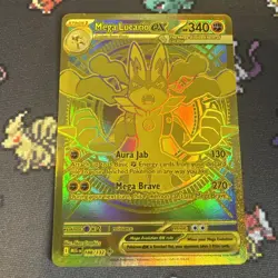 Pokemon TCG Mega Lucario EX Mega Evolution 188/132 Gold - Image 2