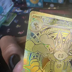Pokemon TCG Mega Lucario EX Mega Evolution 188/132 Gold - Image 3