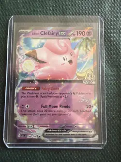 Lillie's ex Clefairy 076/217 Pokemon TCG - Ascended Heroes Ultra Rare NM - Image 1