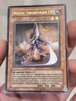 Yugioh Misprint Silent Swordsman LV2 Imprint Shift Error Ultimate Rare LP - Image 1