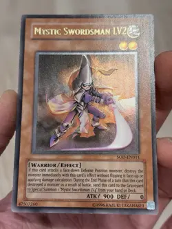 Yugioh Misprint Silent Swordsman LV2 Imprint Shift Error Ultimate Rare LP - Image 2