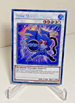 Yugioh / Junk Warrior / BLMM-EN009 / Secret Rare / 1st Edition - Image 1
