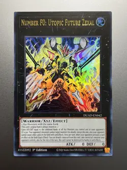 Yugioh - Number F0: Utopic Future Zexal Ultra Rare DUAD-EN042, Near Mint, 1st Ed - Image 1