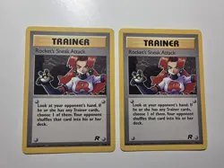Pokemon Vintage Rocket's Sneak Attack 72/82 Lot of 3 - 1st Edition & Unlimited R - Image 2