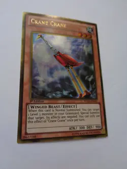 Crane Crane PGLD-EN042 (Gold Rare, 1st Edition, Excellent / VLP) Yugioh - Image 1