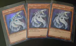 3x Silver Ultra Cyber Dragon BLC1-EN020 Playset Yugioh 1st Ed NM - Image 1