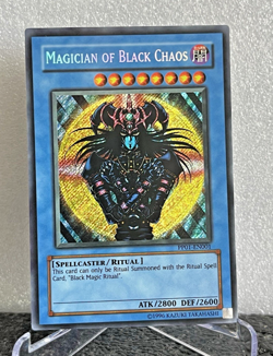 Yu-Gi-Oh Magician of Black Chaos PP01-EN001 Secret Rare LP Vintage Promo - Image 2