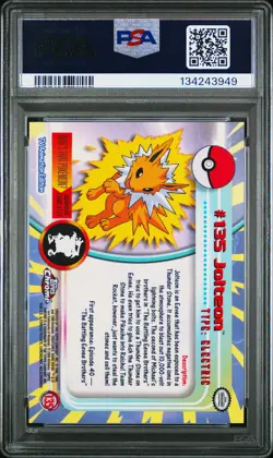 2000 Topps Chrome Pokemon T.V. #135 Jolteon Pokemon T.V. PSA 10 - Image 2