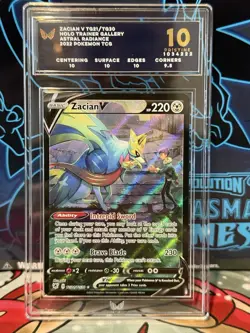POKEMON TCG - Zacian V TG21/TG30 SWSH10 Astral Radiance Trainer Gallery ARK 10 - Image 1