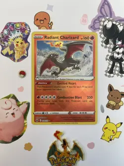 Radiant Charizard ~ 020/159 ~ Sword & Shield Crown Zenith ~ Pokemon TCG - Image 1