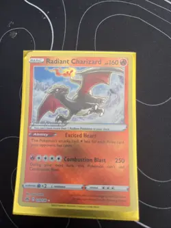 Pokemon TCG Radiant Charizard 020/159 Mint Condition Crown Zenith Holo Card - Image 1