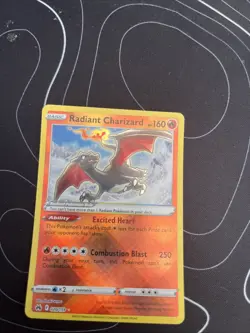 Pokemon TCG Radiant Charizard 020/159 Mint Condition Crown Zenith Holo Card - Image 3
