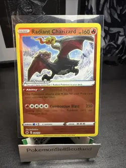 Pokemon TCG Radiant Charizard Crown Zenith Holo Card 020/159 NM/M Condition - Image 1