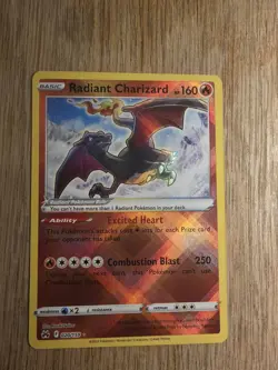 Pokemon TCG Radiant Charizard 020/159 Mint Condition Crown Zenith Holo Card - Image 1