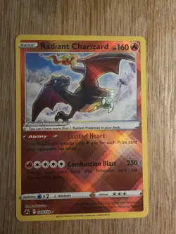 Pokemon TCG Radiant Charizard 020/159 Mint Condition Crown Zenith Holo Card - Image 2