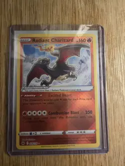 Pokemon TCG Radiant Charizard 020/159 Mint Condition Crown Zenith Holo Card - Image 5