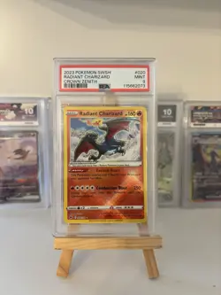 Pokemon TCG Radiant Charizard Crown Zenith Card PSA 9 020/159 - Image 1