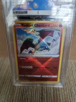 Pokemon TCG Radiant Charizard 020/159 Crown Zenith Ace 9 - Image 3