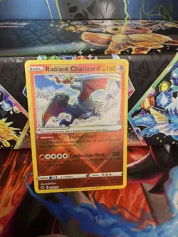 Pokemon TCG Radiant Charizard Crown Zenith Holo Card 020/159 NM Condition - Image 1