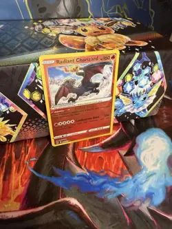 Pokemon TCG Radiant Charizard Crown Zenith Holo Card 020/159 NM Condition - Image 3