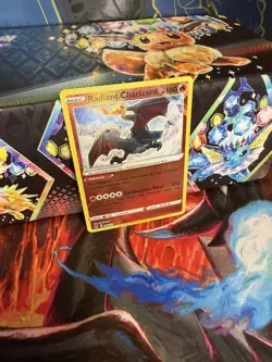 Pokemon TCG Radiant Charizard Crown Zenith Holo Card 020/159 NM Condition - Image 1