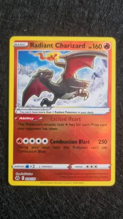 Pokemon TCG Radiant Charizard Crown Zenith Holo Card 020/159 NM - Image 1