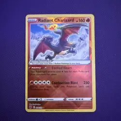 Pokemon TCG Radiant Charizard 020/159 Condition Crown Zenith Holo Card - Image 1