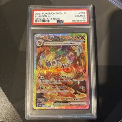 PSA 10 Flareon ex SAR 202/187 sv8a Terastal Festival ex Pokemon Card Japanese - Image 1