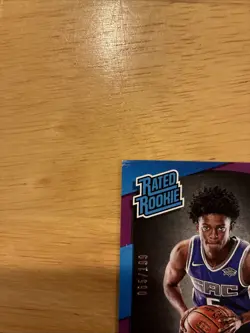 De’Aaron Fox 2017-18 Panini Donruss Rated Rookie Press Proof Purple #/199 READ - Image 4